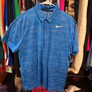 Nike Men's Blue Polo Shirt
